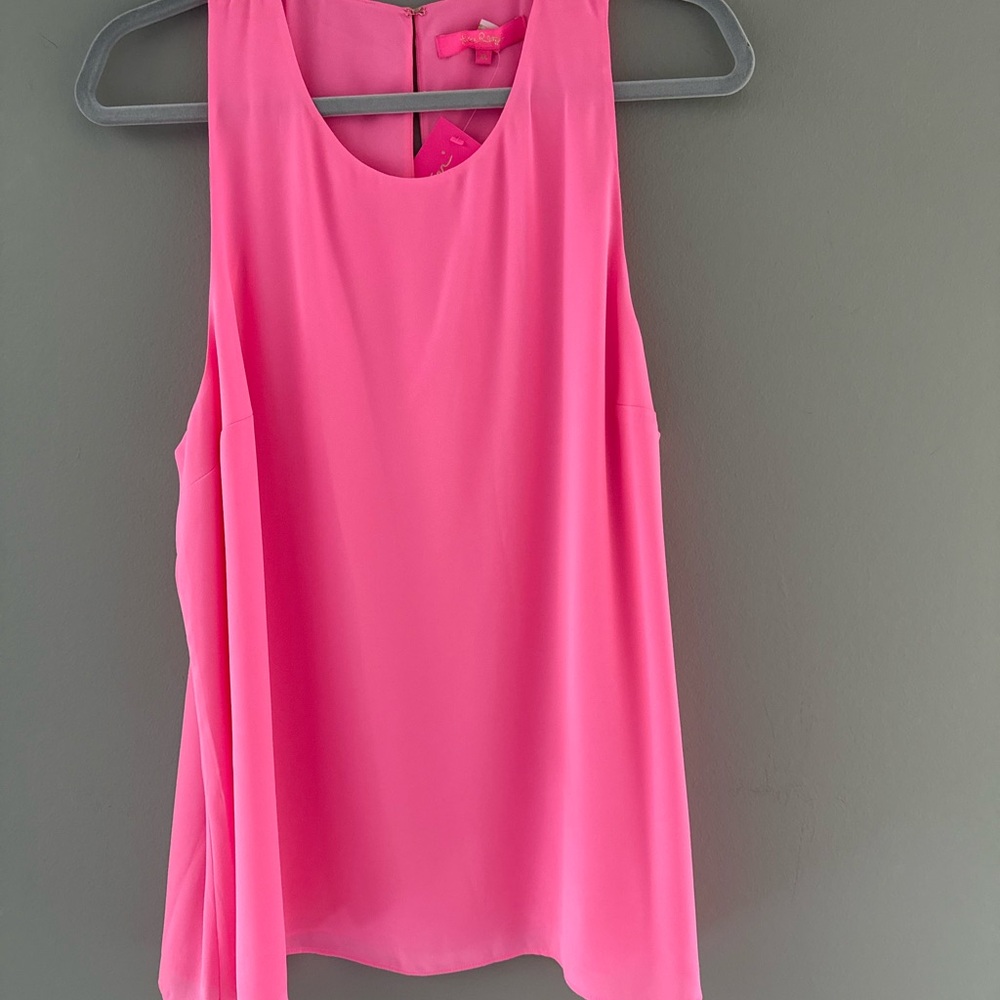 Lilly Pulitzer Hot Pink Sleeveless Tank Top